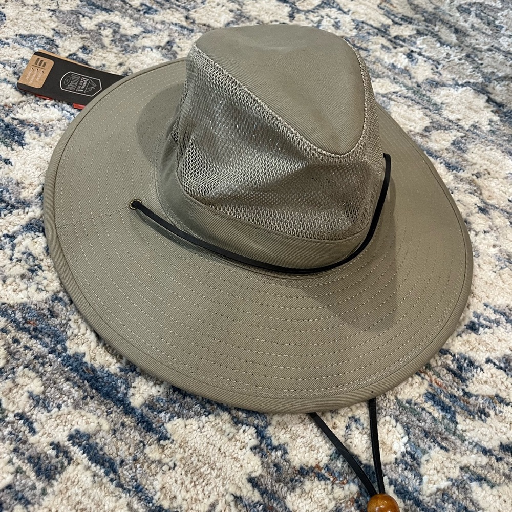 Dorfman Pacific Packable Outdoorsman Hat. Medium with sizing tape. NWT - Picture 2 of 8